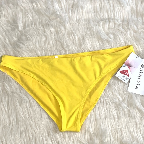 Athleta Other - NWT Athleta Bright Yellow Bikini Bottom Size L
